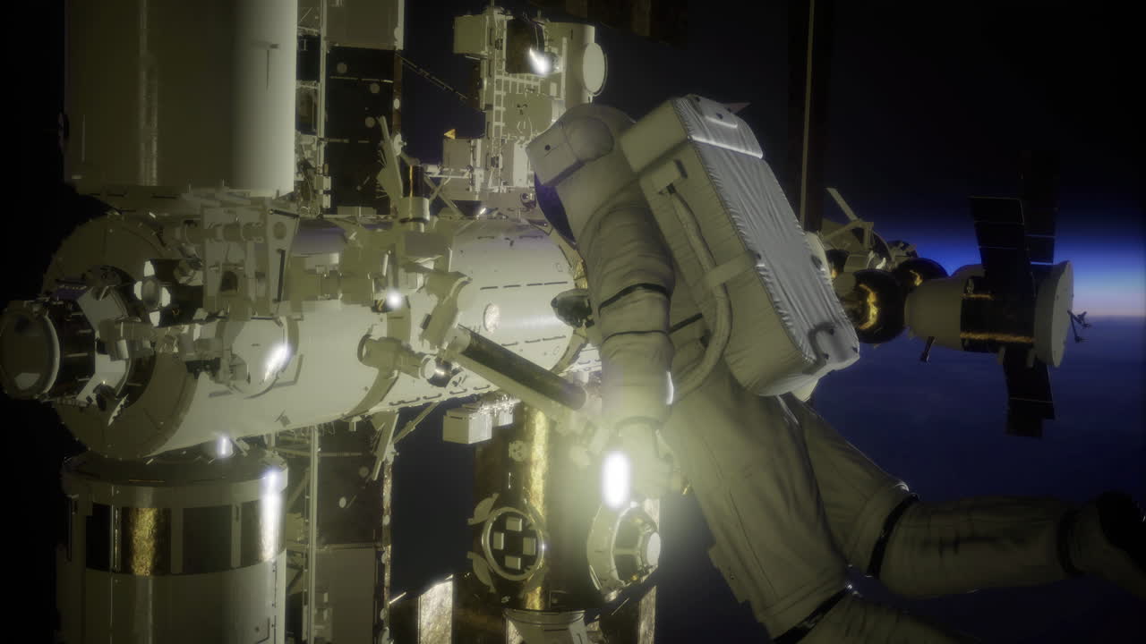 Astronaut spacewalks to repair international space station equipment