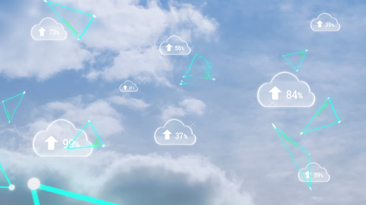 구름 위의 삼각형의 비율이 증가하고  ⁇ 박이는 구름