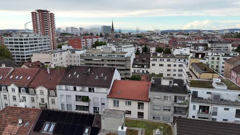 moving toward old town basel, switzerland