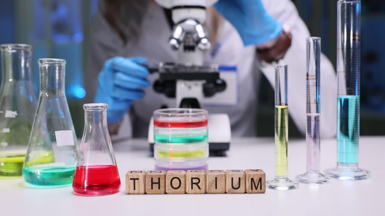 Thorium element in a science laboratory