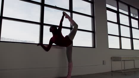 dance, silhouette and a black woman stretching