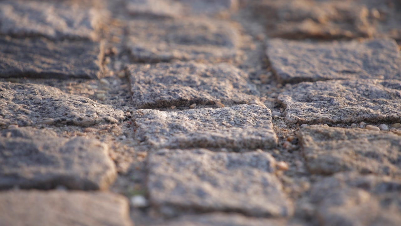 Old stone pavement in an old city