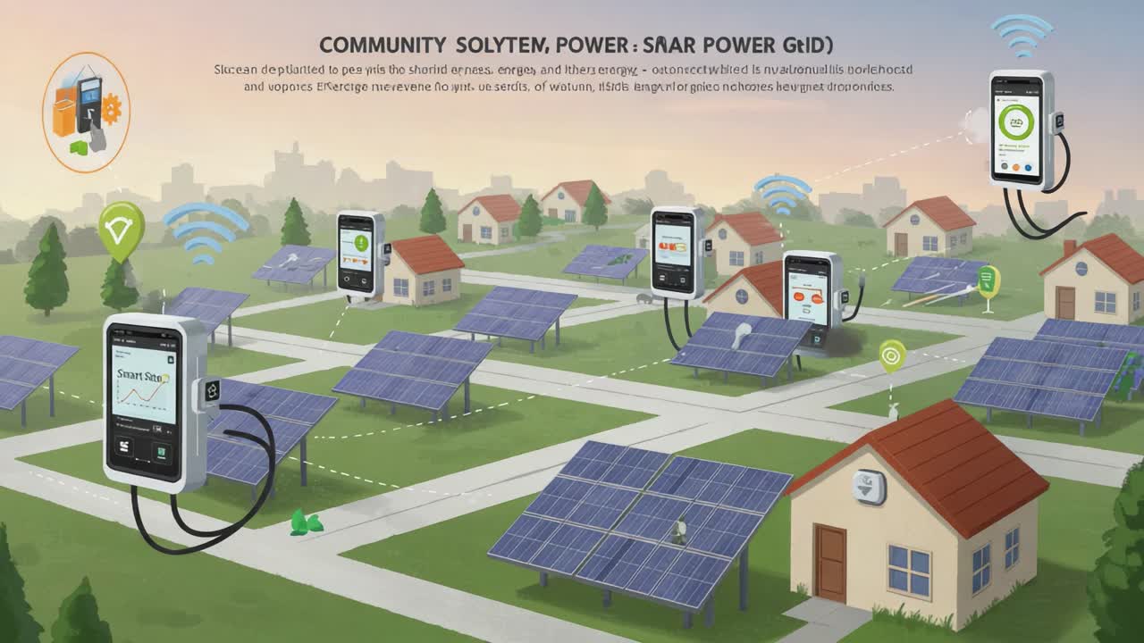 Innovative Solar Energy Management System: A Community Approach to Sustainable Power and Technology Integration for Efficient Energy Use