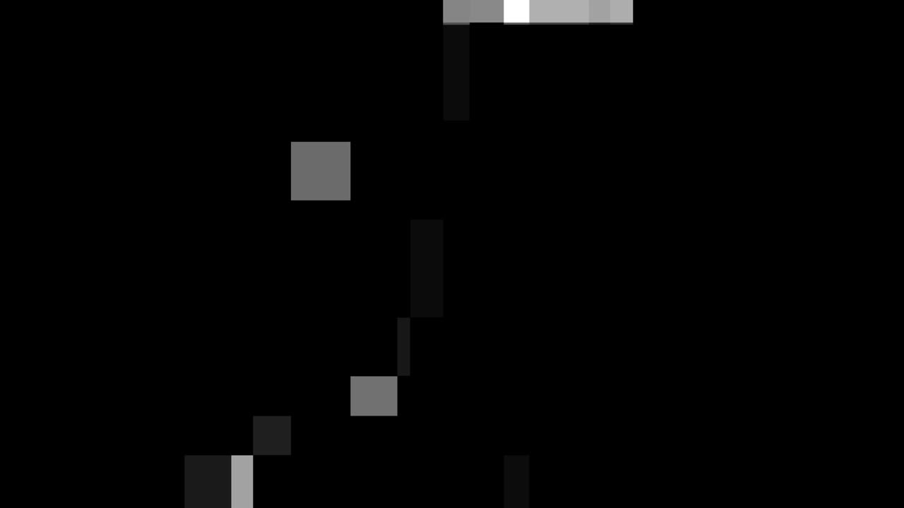 디지털 신호 장애 왜곡 이동 지도 vfx 검은색과 색, 원활한 루프 영상