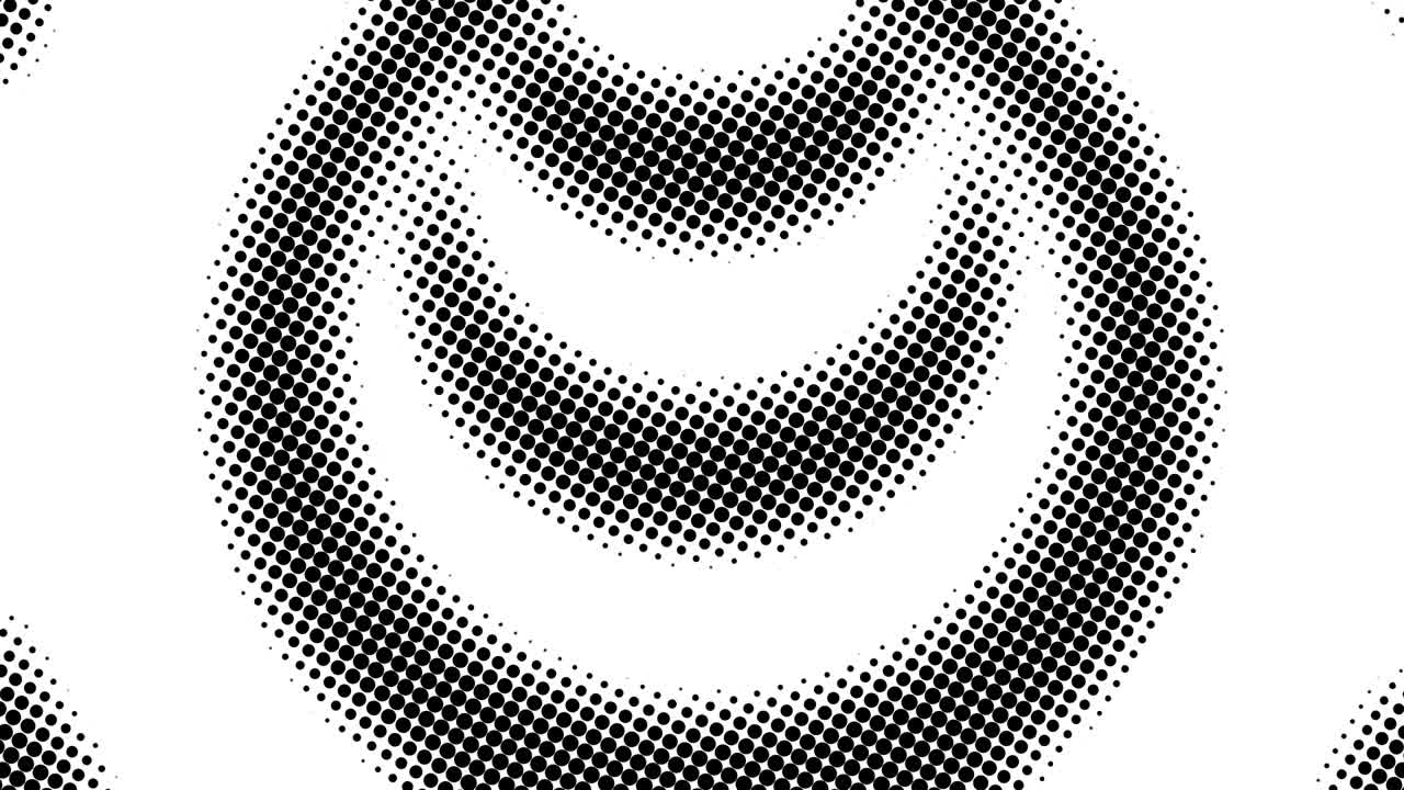 Half tone of many dots, computer generated abstract background, 3D render backdrop with optical illusion effect