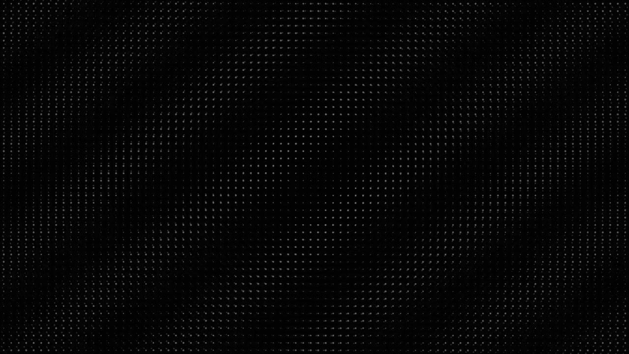 A minimal, looping animation of a white dot grid forming wave patterns on a black background. Perfect for modern tech, cyber, or data driven project backgrounds