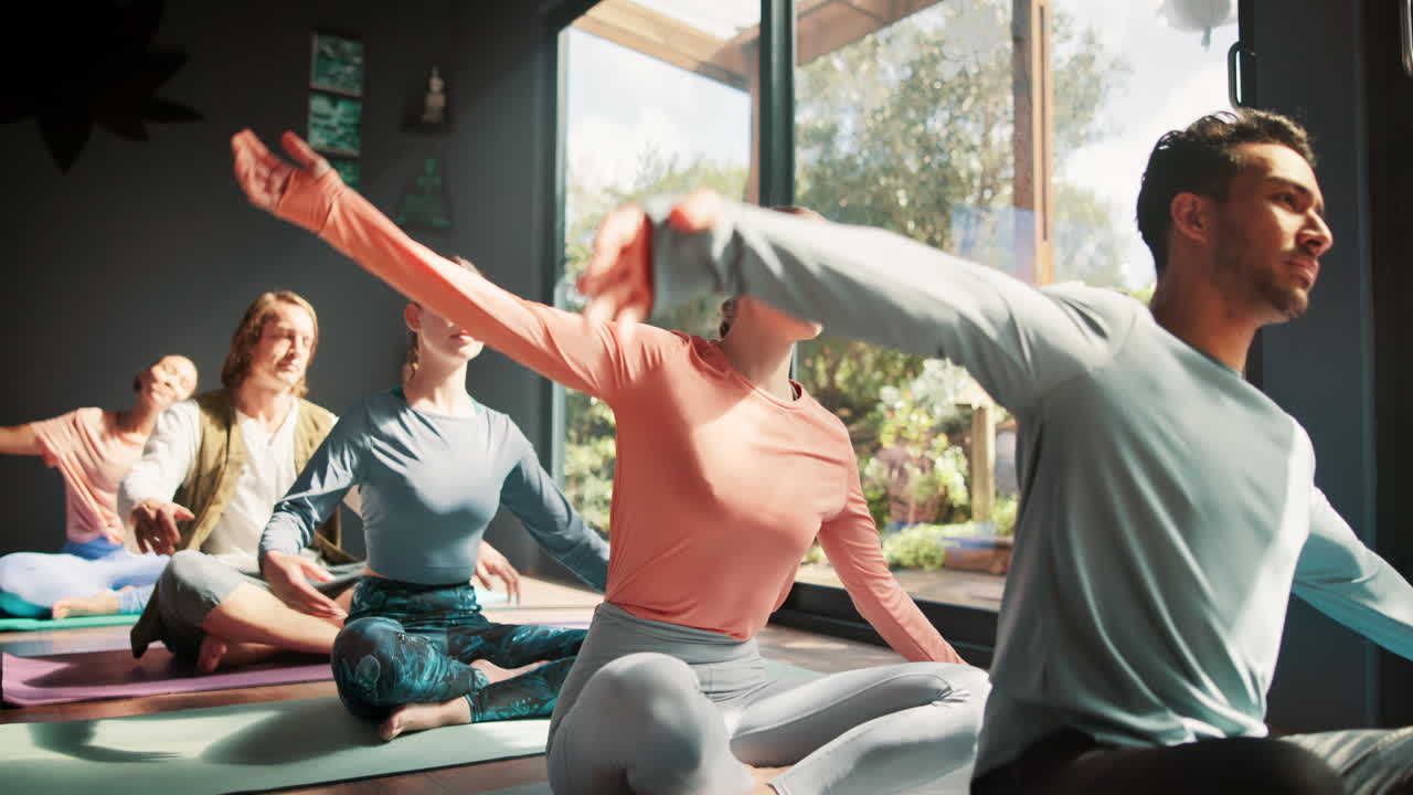 요가 그룹 세션