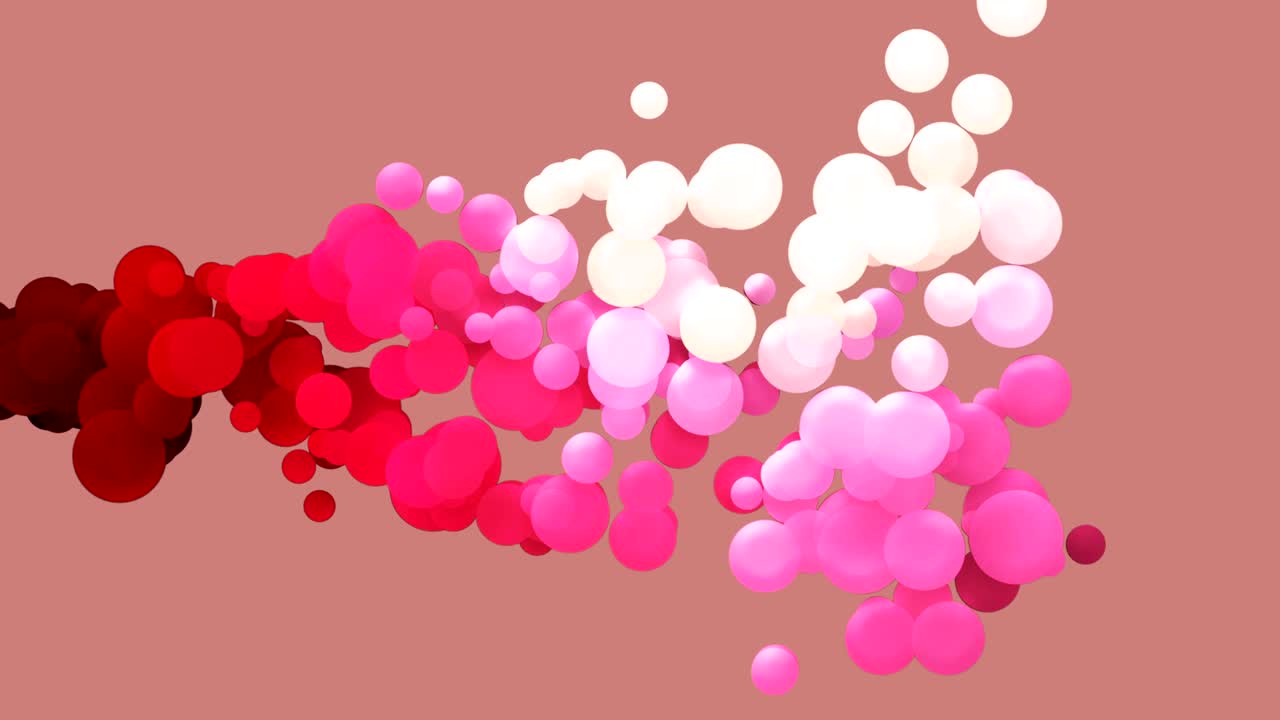 animación de burbujas de colores abstractas de 4k - en bucle