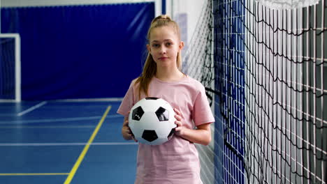 girl at the soccer field