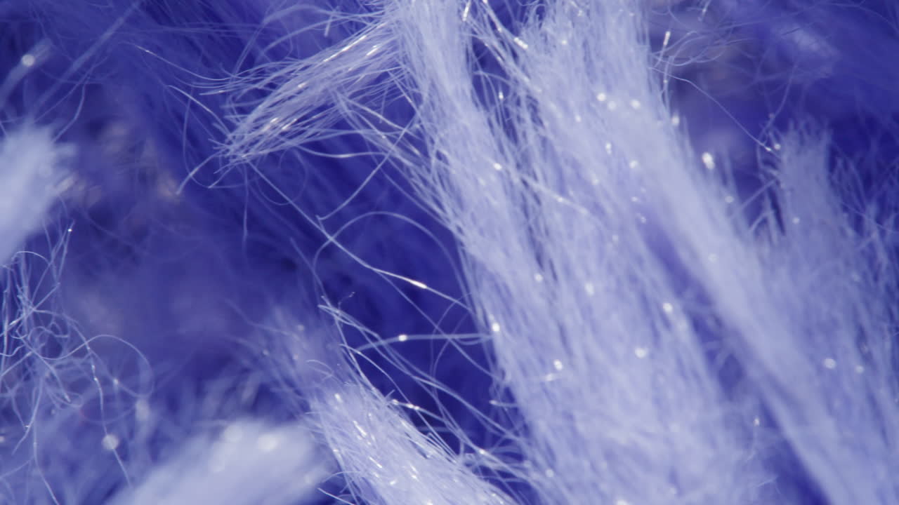 Close-up view of purple fabric fibers