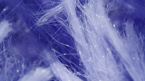 close-up view of purple fabric fibers