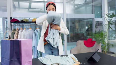 Compras,-Bolso-Y-Mujer-De-Moda-En-Una-Tienda