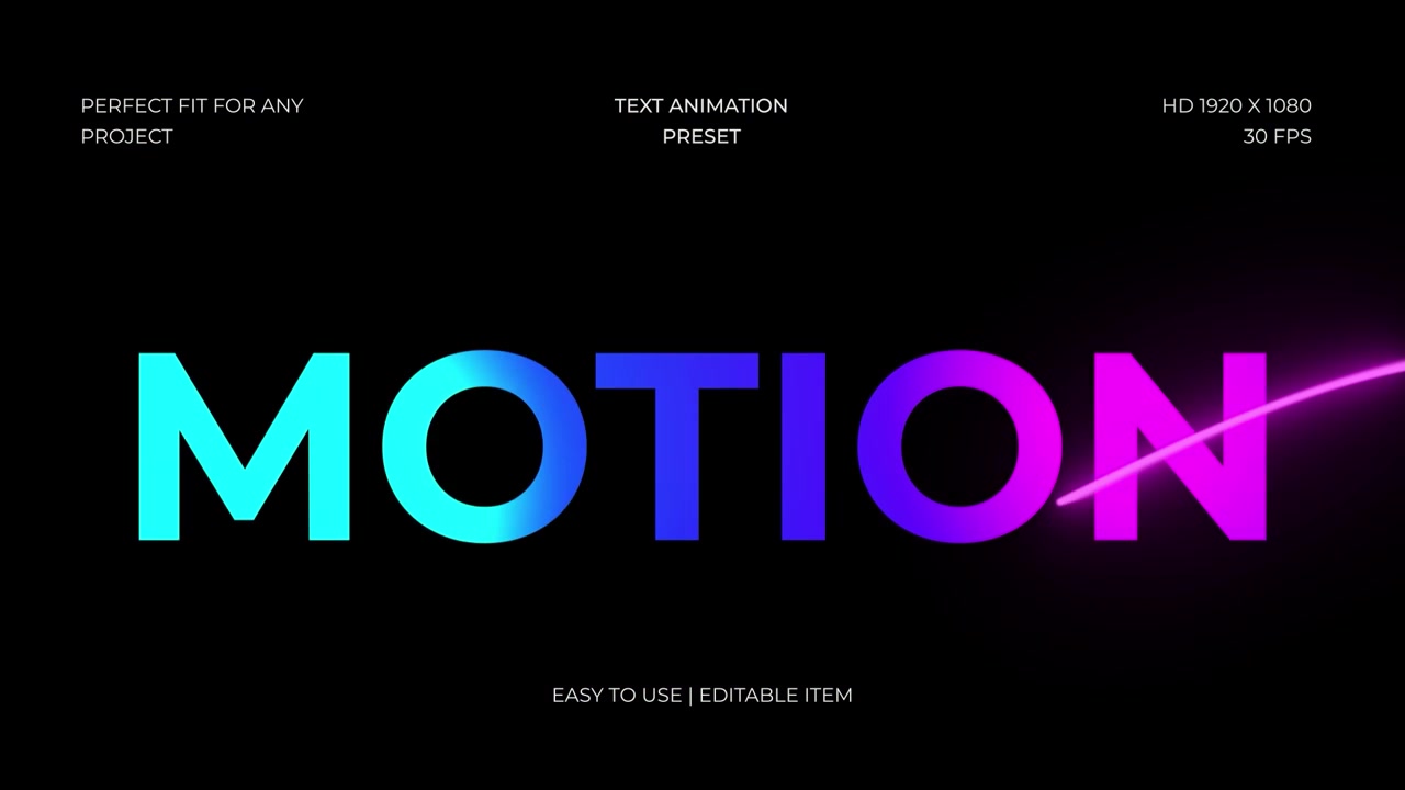 Kinetic Text Intro Animation