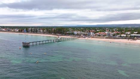 drone cinematográfico del embarcadero de brighton