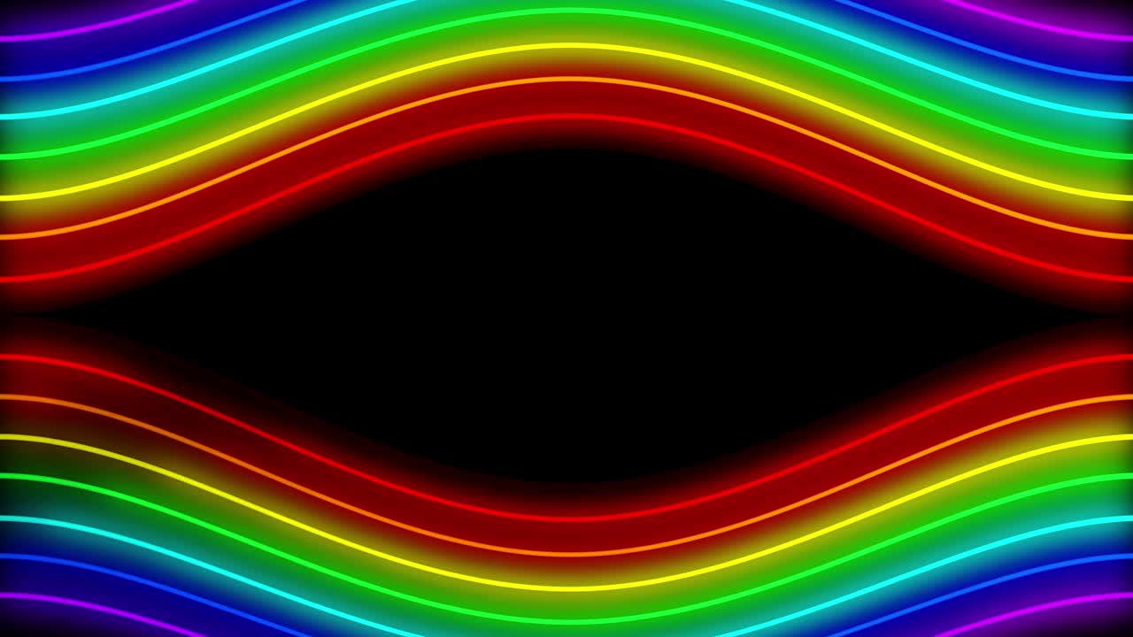 Neon line illumination animation motion graphics