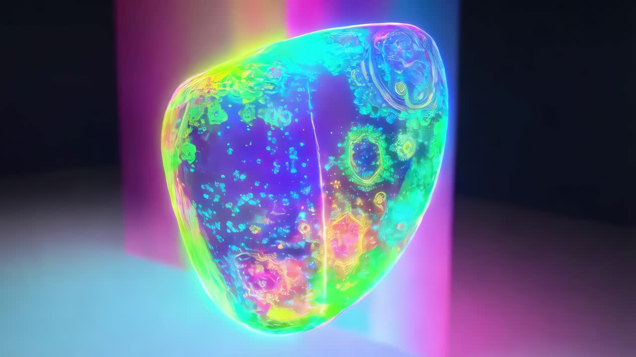 빛나는 추상적인 보석