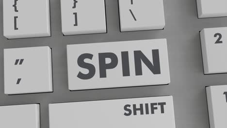 spin button pressing on keyboard