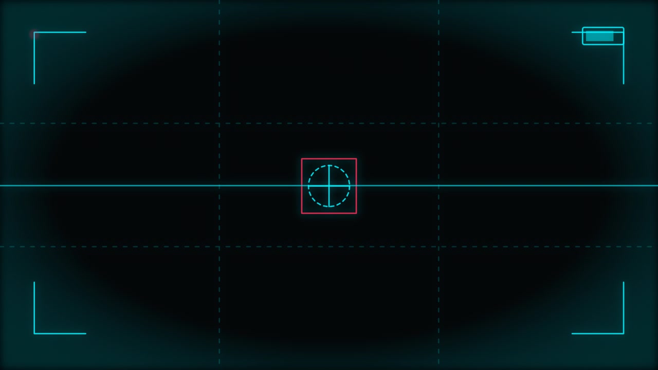 Digital Camera Viewfinder Overlay with Flashing Recording Indicator