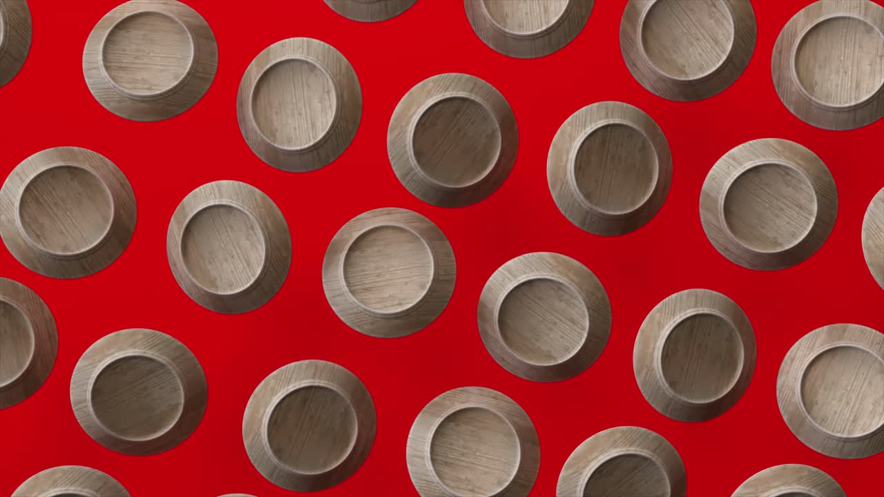 나무 접시에 있는 다양한 종류의 피자