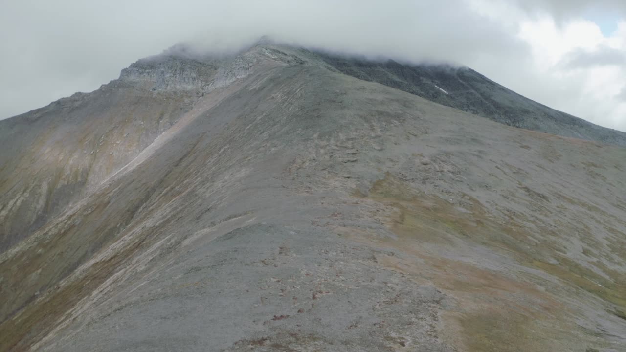 Mountain Ridge with Clouds