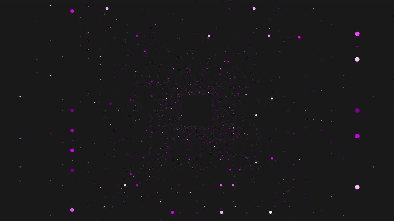 vértigo arcoiris cubo de neón futurista con líneas y brillos en una galaxia oscura