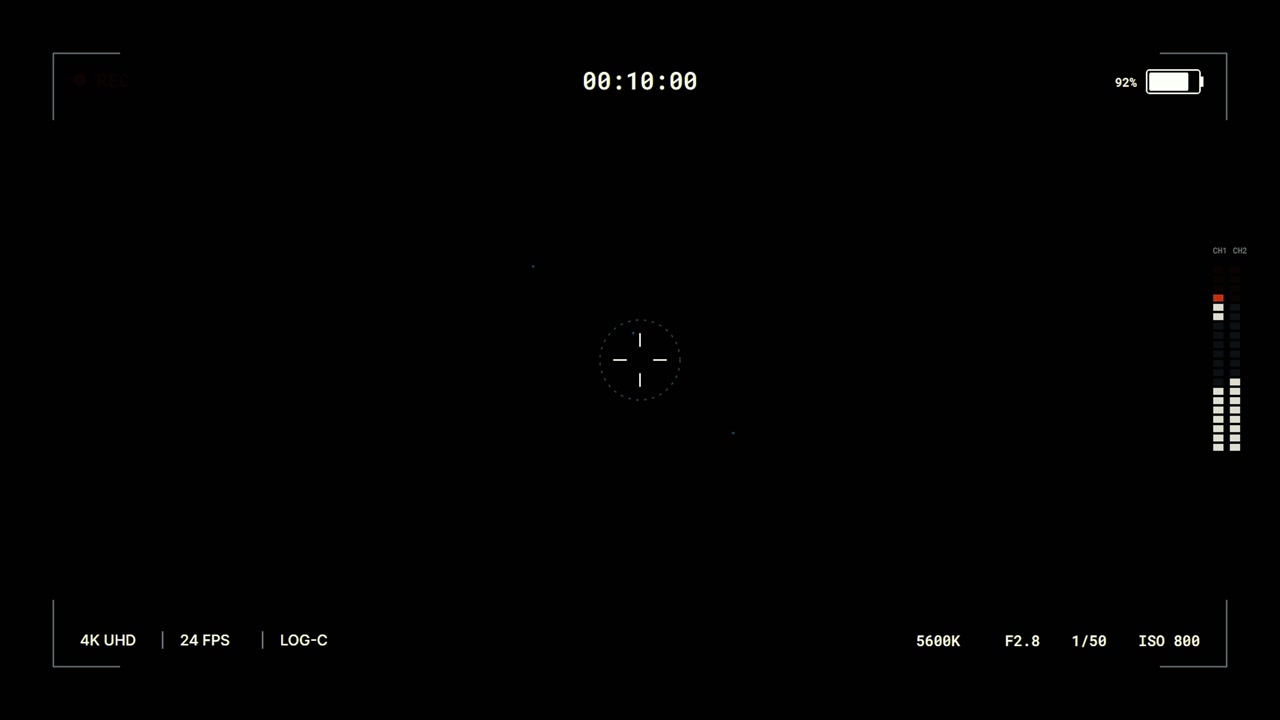 Digital Camera Recording Interface Overlay