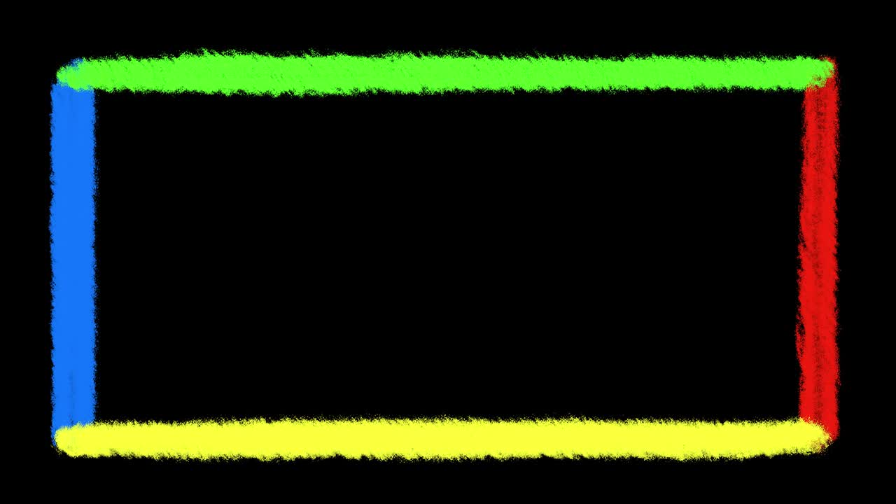 스 모션 컬러 프레임 애니메이션, 투명한 배경에 기본 색상