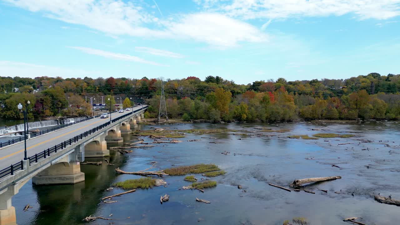 The historic Union Street bridge in Danville VA
