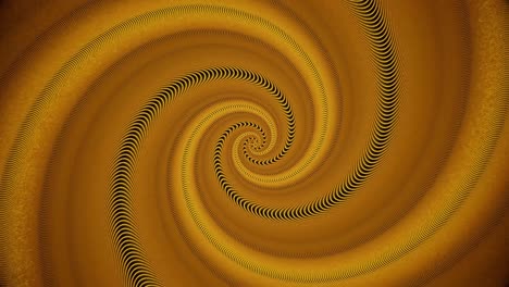 hypnotic golden spiral abstract art