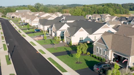 modern new drone delivery in neighborhood