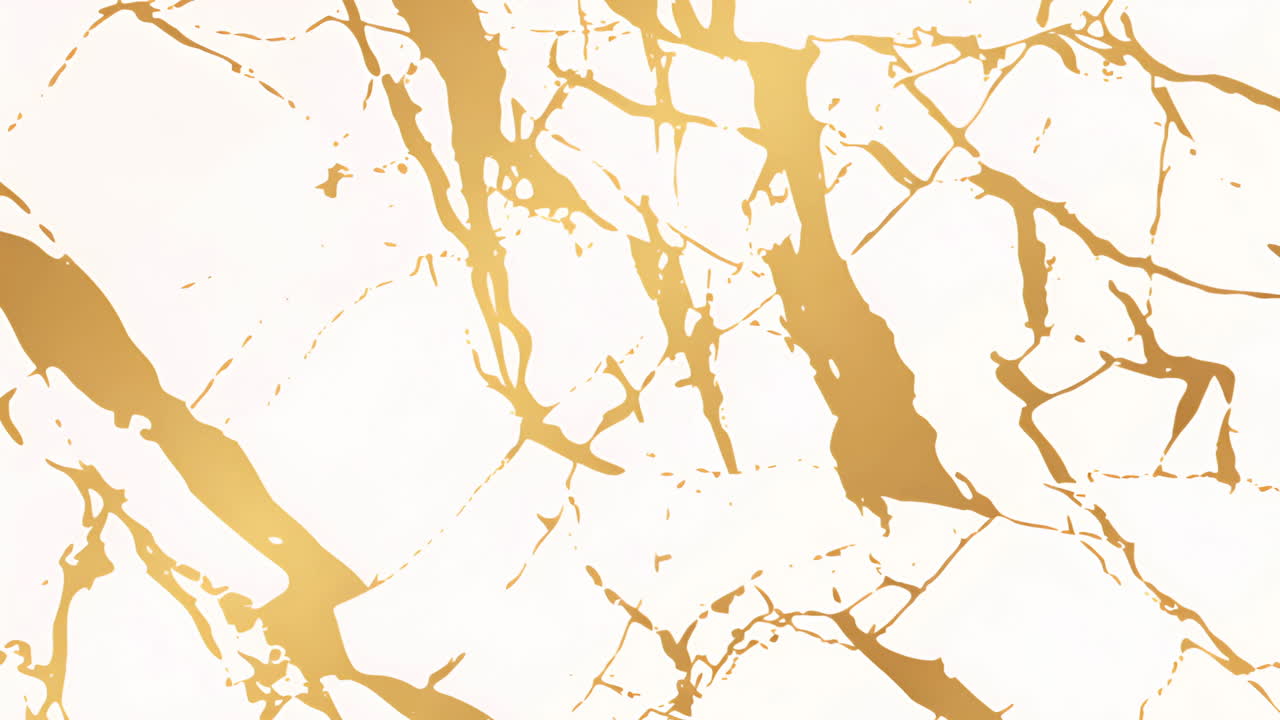 Abstract Golden Leaves on Pastel Background