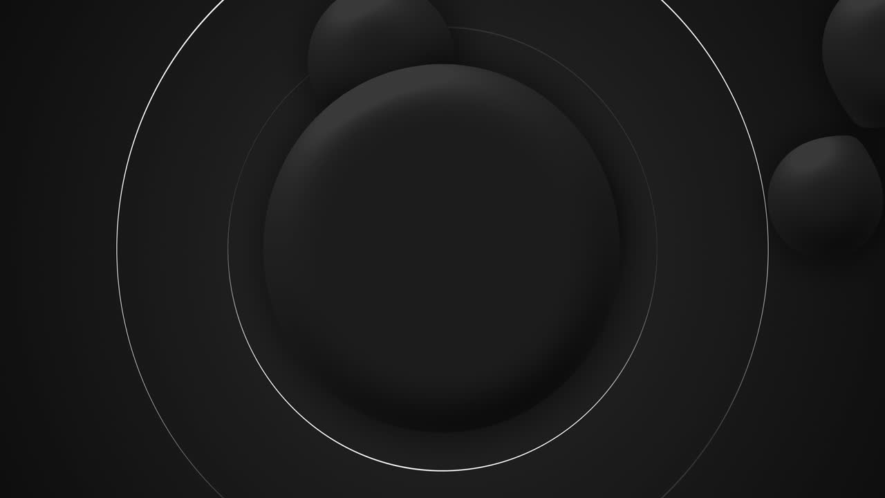 fondo negro animado en 3d con formas móviles líquidas. etiqueta de venta dinámica de viernes negro.