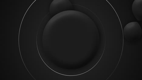 fondo negro animado en 3d con formas móviles líquidas. etiqueta de venta dinámica de viernes negro.