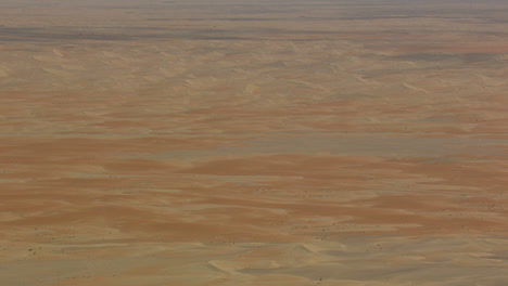 desert dunes flyover in wide angle no horizon