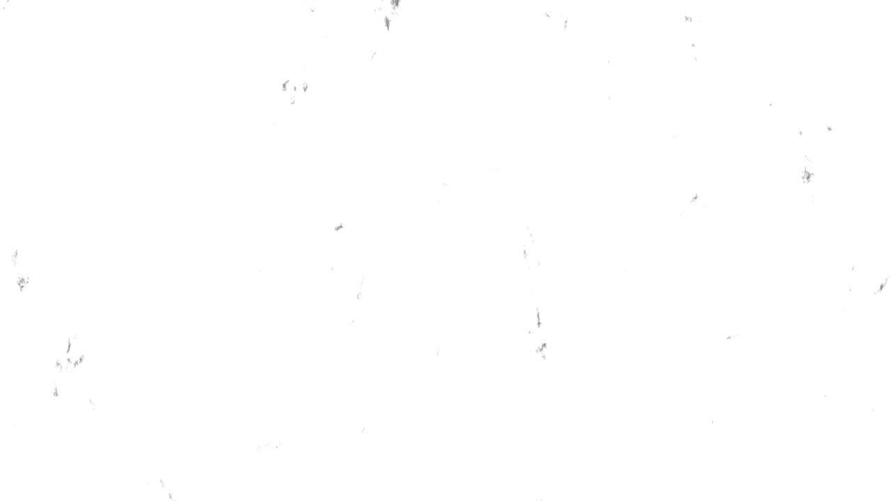 Vintage Film Grain Overlay with Black Dust and Scratches on White Background