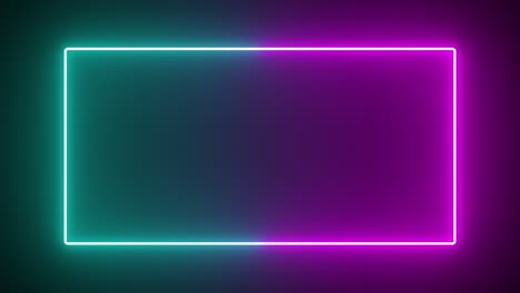 colorido de neón línea de llama brillante parpadeante bucle de animación al azar en un fondo negro.