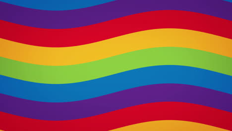 animación de los colores del arco iris ondeando en repetición