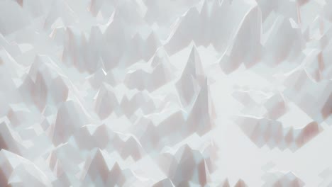 stylish white creative abstract low poly background in 4k. abstract waves move on glossy surface in loop. smooth soft seamless animation. simple minimalistic geometric bg.