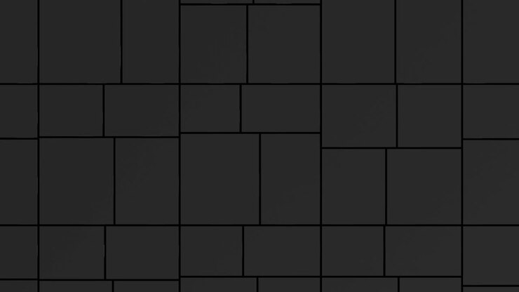 Abstract background with black moving cubic surface. Geometric concept. Scalable adaptive blocks