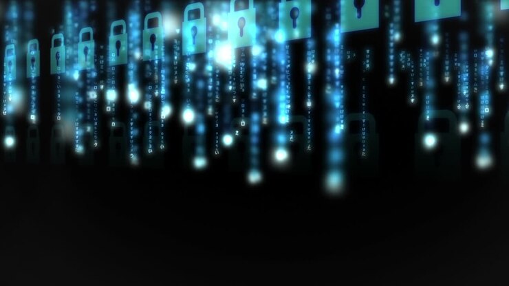 Glowing padlock appearing