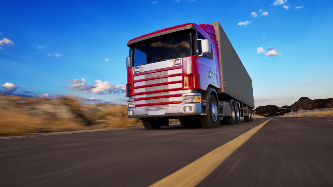 Truck On Road, Freight Transportation, Mode Of Transport, Transportation, Truck