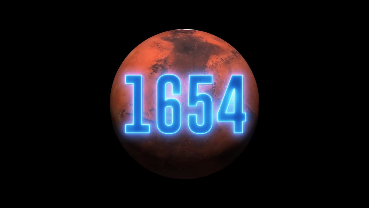 evolución del planeta marte 0 año a 2022. lapso de tiempo de la ecología, rotación del planeta rojo