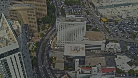 Atlanta-Georgia-Aerial-v695-tilt-down-shot-of-downtown-and-shopping-mall---DJI-Inspire-2,-X7,-6k---August-2020