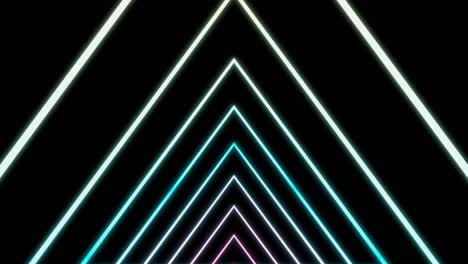 fondo de triángulos de neón