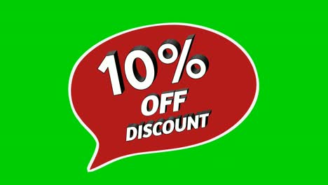 sale discount 10% percent stickers animation motion graphics