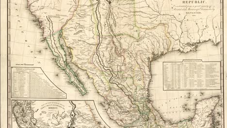 official map of mexico in 1824