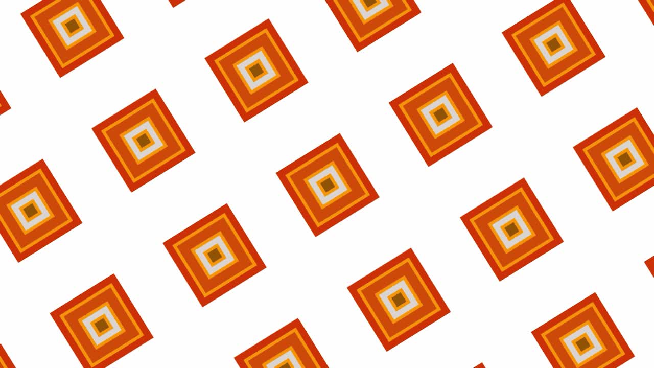 Orange Geometric Pattern