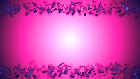 abstract background with colorful music notes.