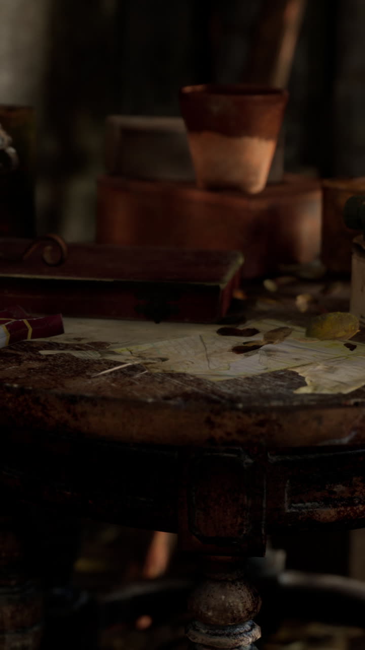 arruinado abandonado cubierto de plantas interior