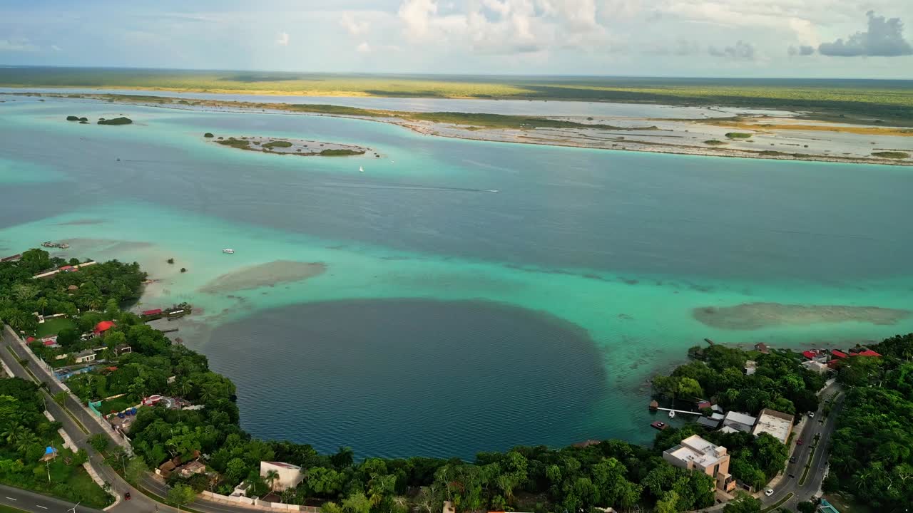 Picturesque Paradise Coastal Locations, Turquoise Clear Waters, Aerial